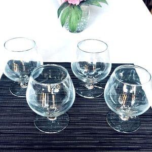 Set of Four Brandy Snifters ~ Vintage